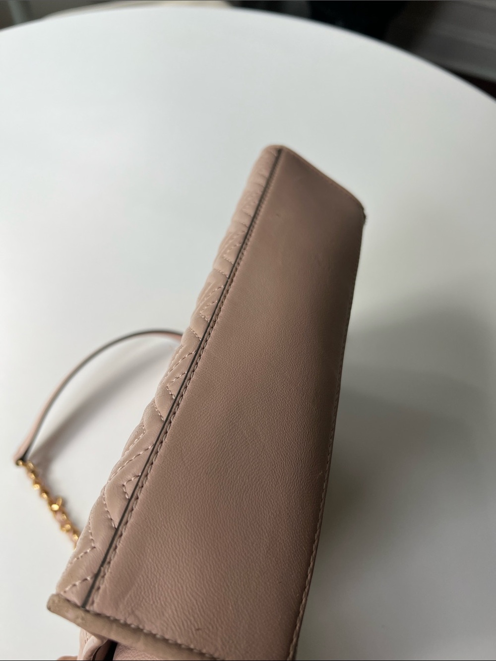 TORY BURCH Quilted Fleming Leather Crossbody Bag in Blush Pink - Picture 5 of 7